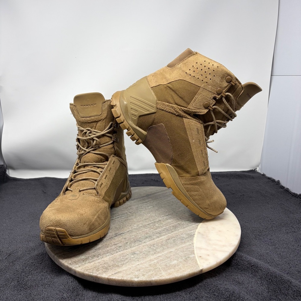 Oakley SI-6 6" Tactical Boots Coyote Brown Military Combat Shoes Mens 9.5 Hiking